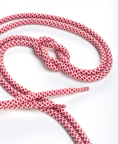 ARROGANT ROPE LACES WHITE/RED